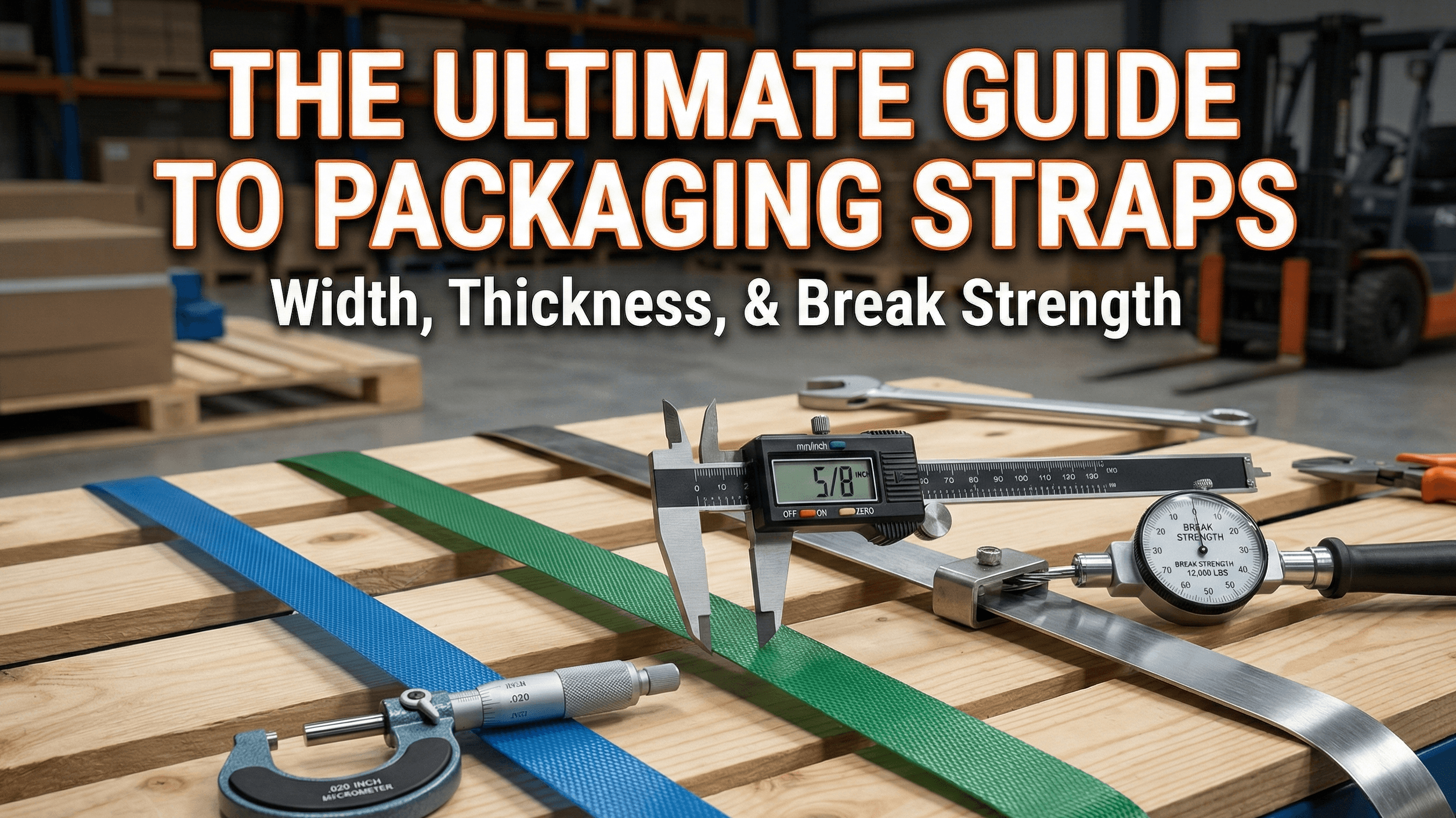 The Ultimate Guide to Packaging Straps: Width, Thickness, and Break Strength
