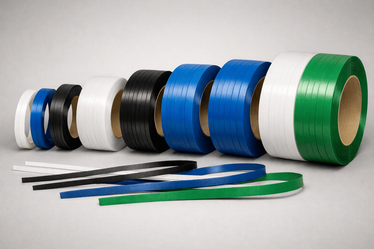 Custom sized packaging strap