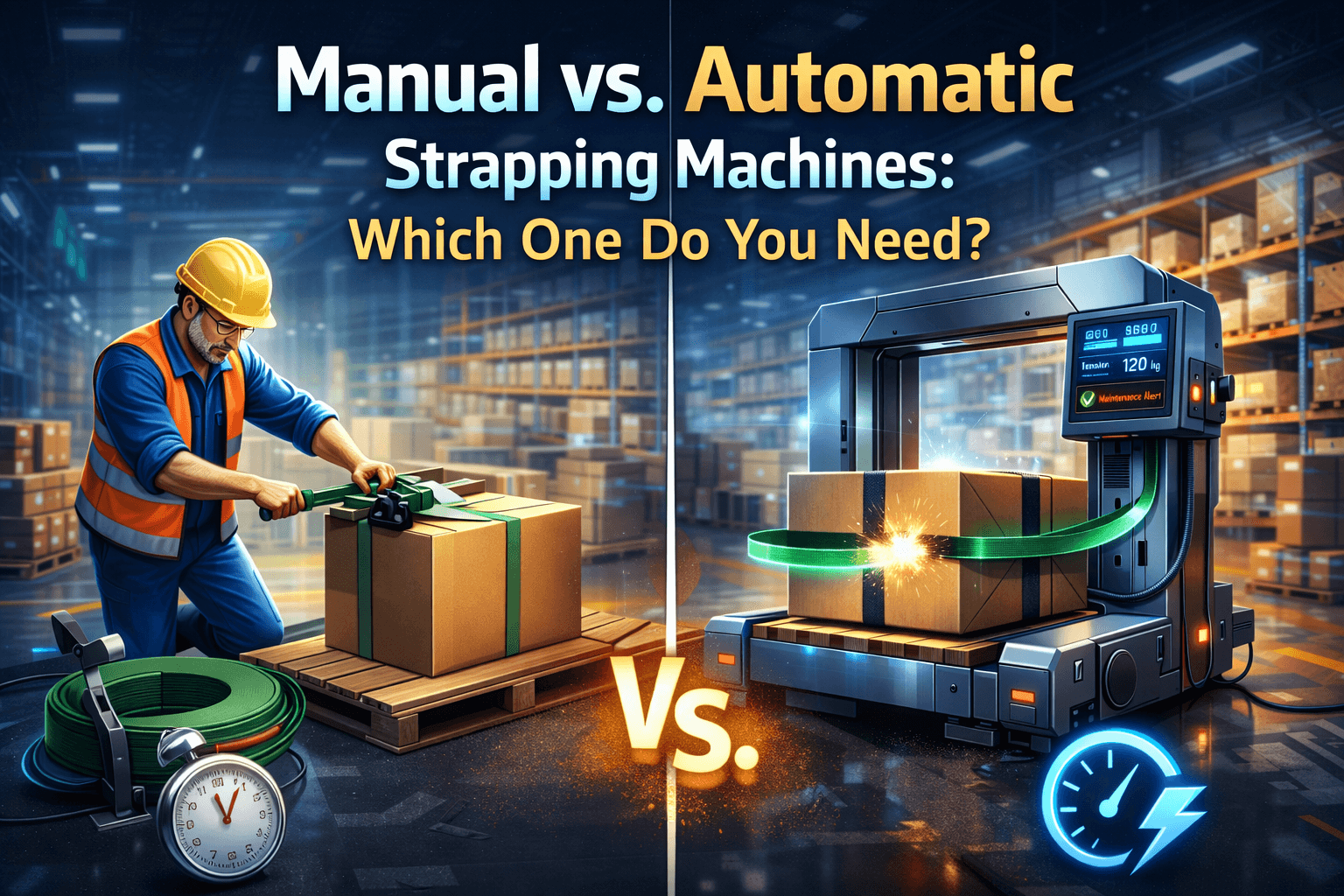 Manual vs. Automatic Strapping Machines: Which One Do You Need?