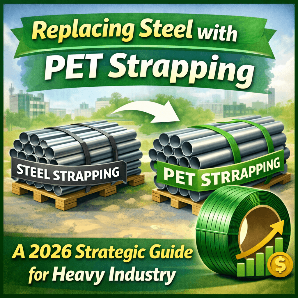 Replacing Steel with PET Strapping: A 2026 Strategic Guide for Heavy Industry