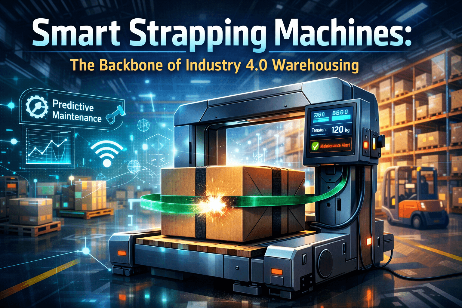 Smart Strapping Machines: The Backbone of Industry 4.0 Warehousing
